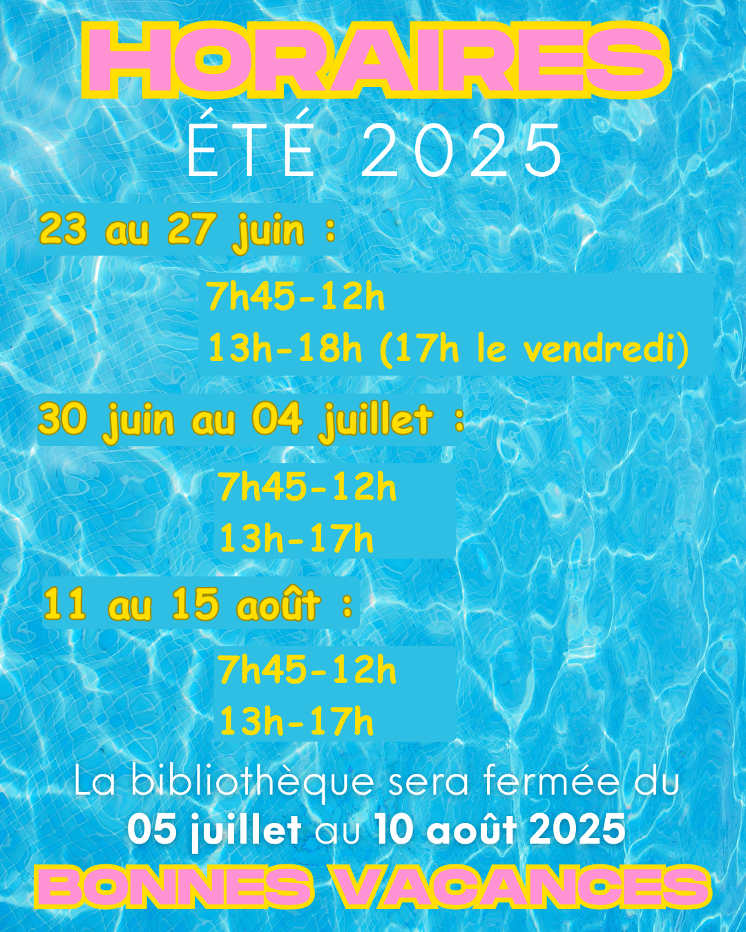 Vacances de fin d’année